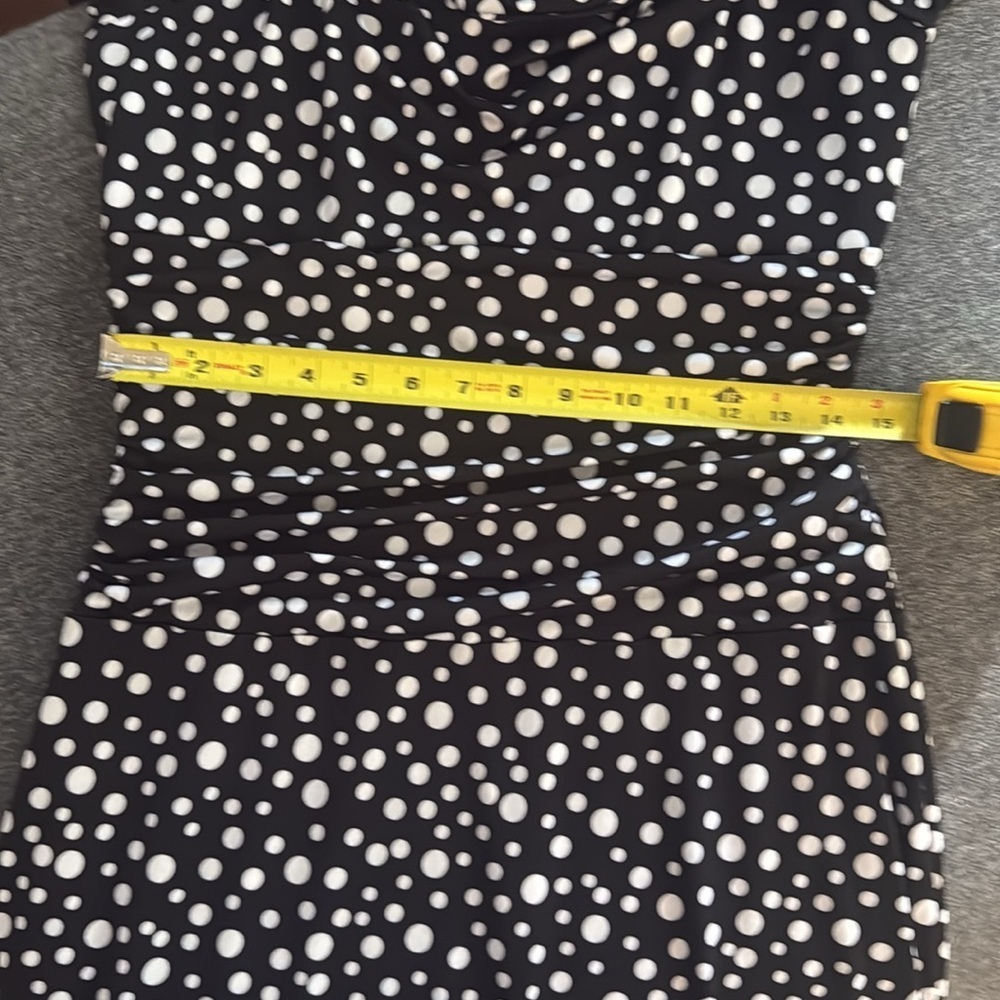 Jessica Polka Dot Classic Black and White Midi Dress. Size Small. - Picture 10 of 10